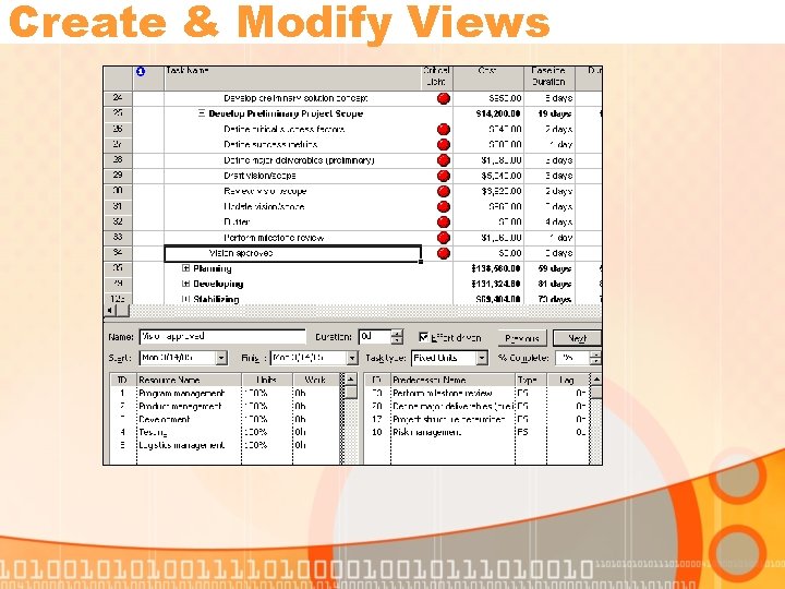 Create & Modify Views 