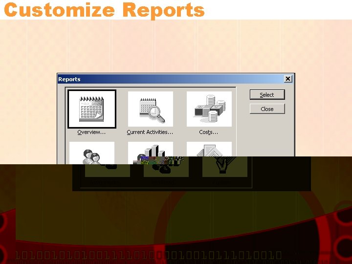 Customize Reports 