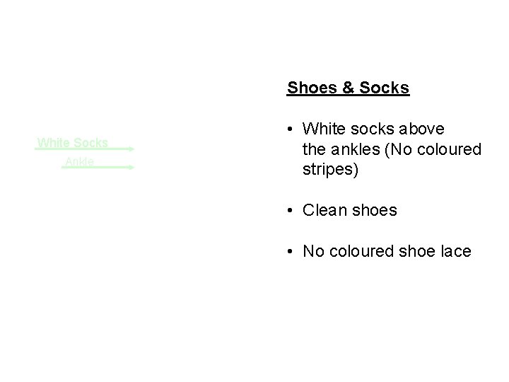 Shoes & Socks White Socks Ankle • White socks above the ankles (No coloured
