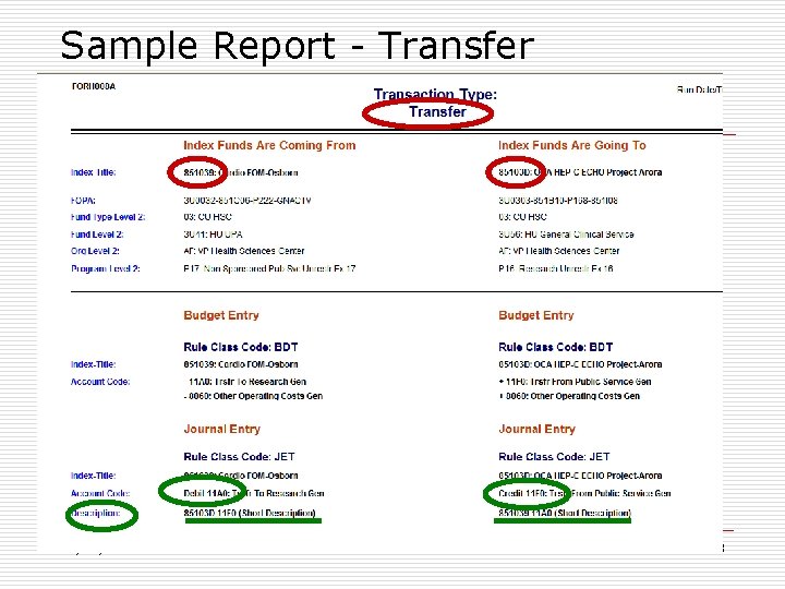 Sample Report - Transfer 10/25/2020 28 