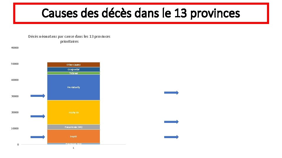 Causes décès dans le 13 provinces Décès néonataux par cause dans les 13 provinces