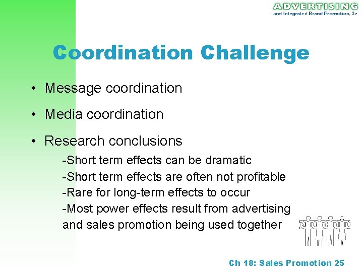 Coordination Challenge • Message coordination • Media coordination • Research conclusions -Short term effects