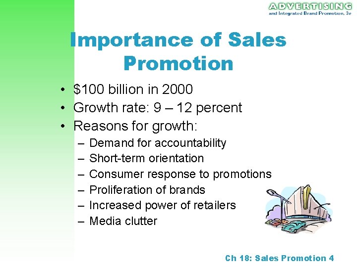 Importance of Sales Promotion • $100 billion in 2000 • Growth rate: 9 –