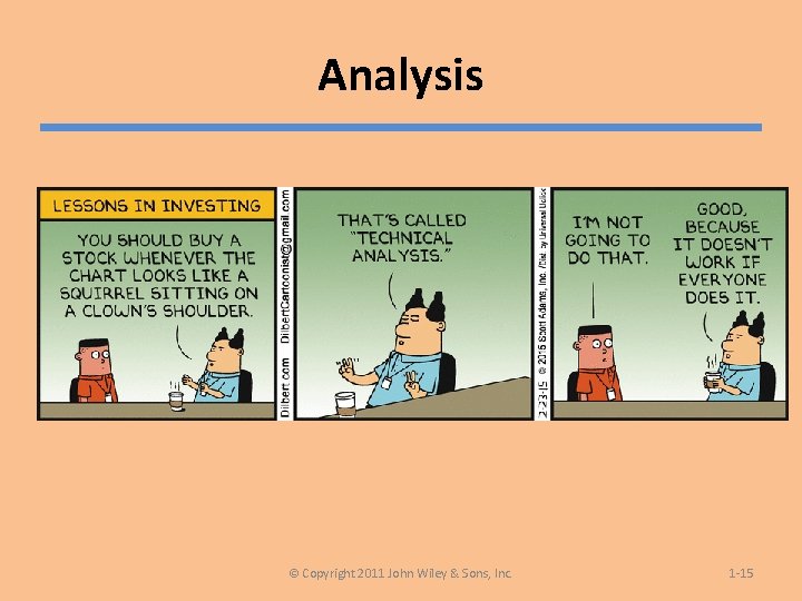Analysis © Copyright 2011 John Wiley & Sons, Inc. 1 -15 