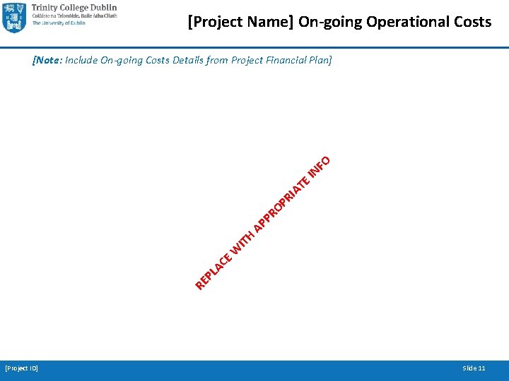 [Project Name] On-going Operational Costs [Note: Include On-going Costs Details from Project Financial Plan]