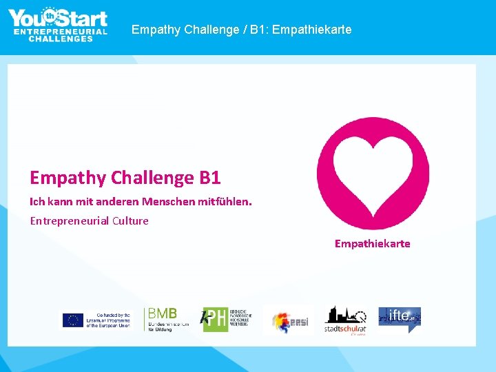 Empathy Challenge / B 1: Empathiekarte Empathy Challenge B 1 Ich kann mit anderen