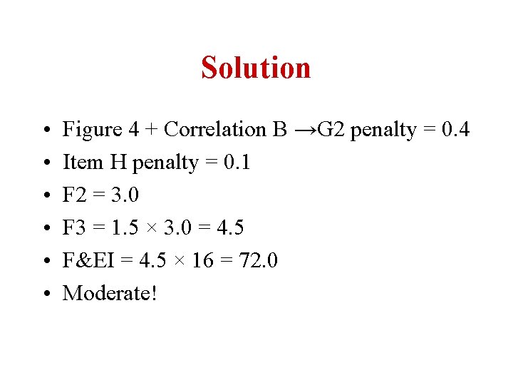 Solution • • • Figure 4 + Correlation B →G 2 penalty = 0.