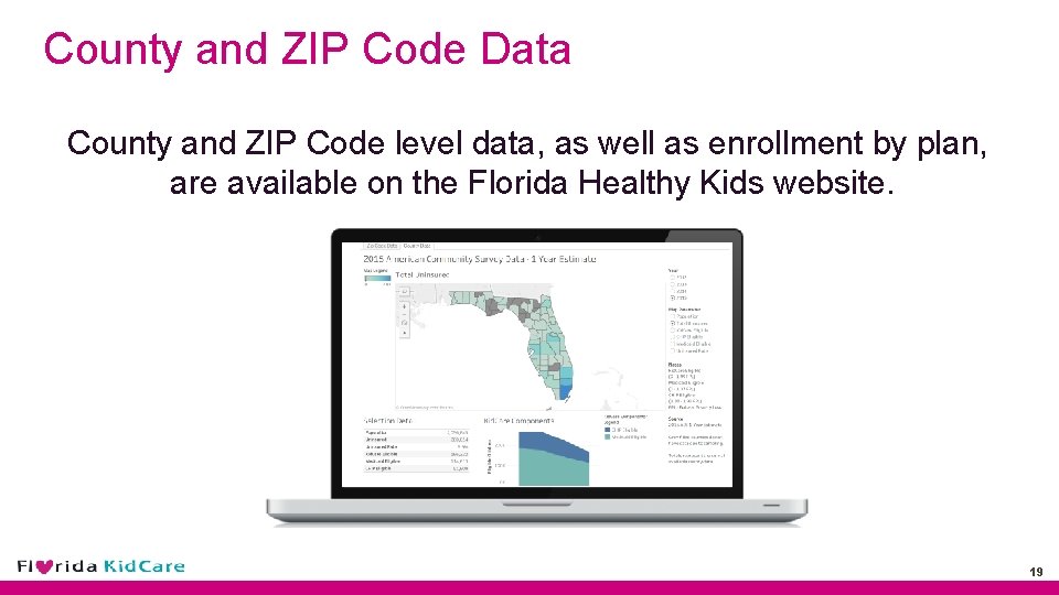 County and ZIP Code Data County and ZIP Code level data, as well as