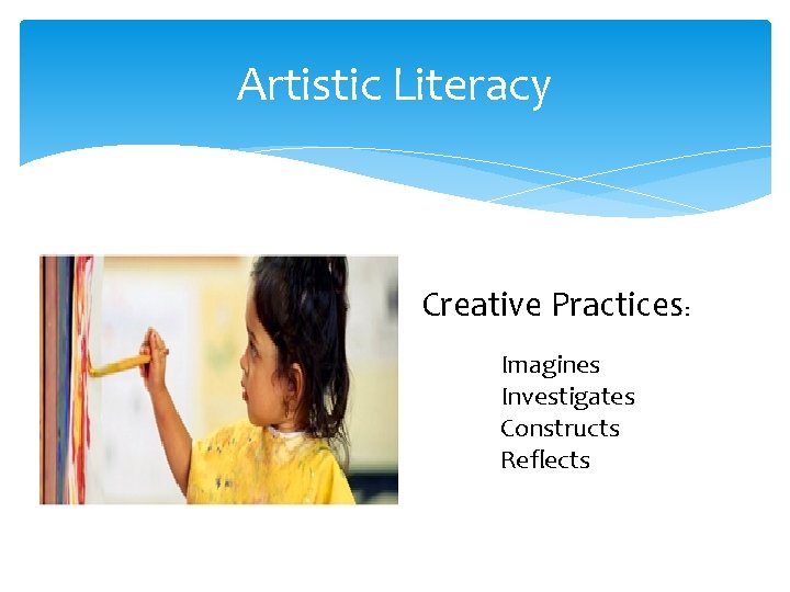 Artistic Literacy Creative Practices: Imagines Investigates Constructs Reflects 