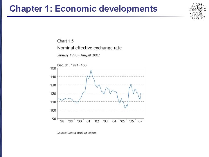 Chapter 1: Economic developments 