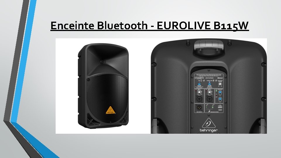 Enceinte Bluetooth - EUROLIVE B 115 W 