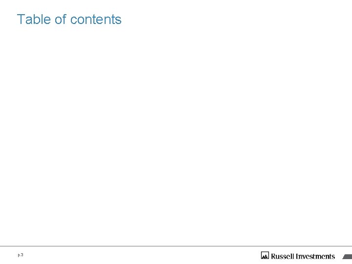 Table of contents p. 3 