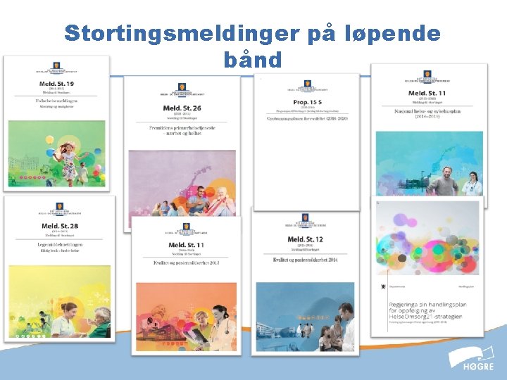 Stortingsmeldinger på løpende bånd 