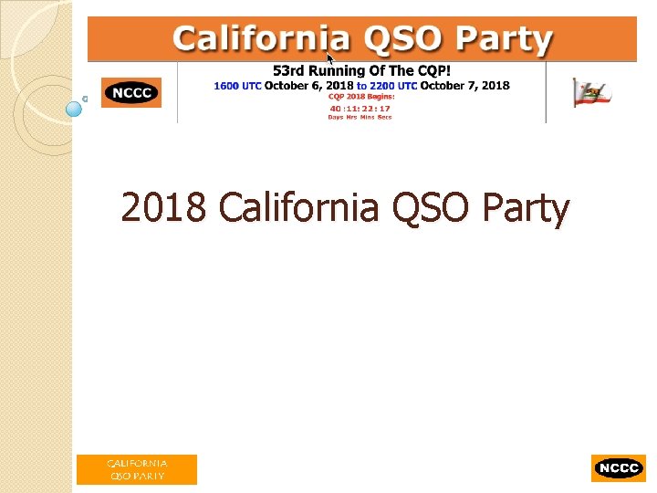 2018 California QSO Party 