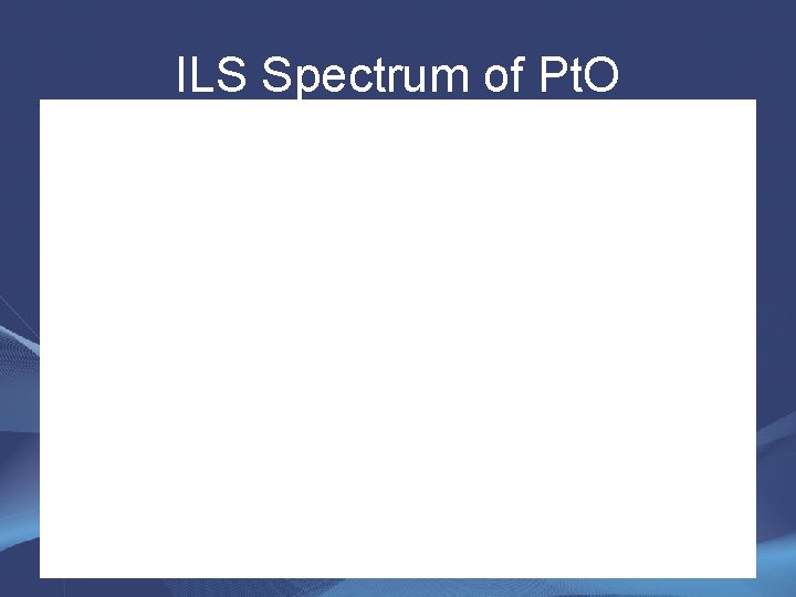 ILS Spectrum of Pt. O 