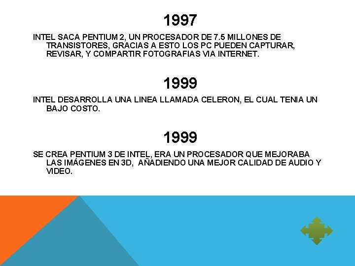 1997 INTEL SACA PENTIUM 2, UN PROCESADOR DE 7. 5 MILLONES DE TRANSISTORES, GRACIAS