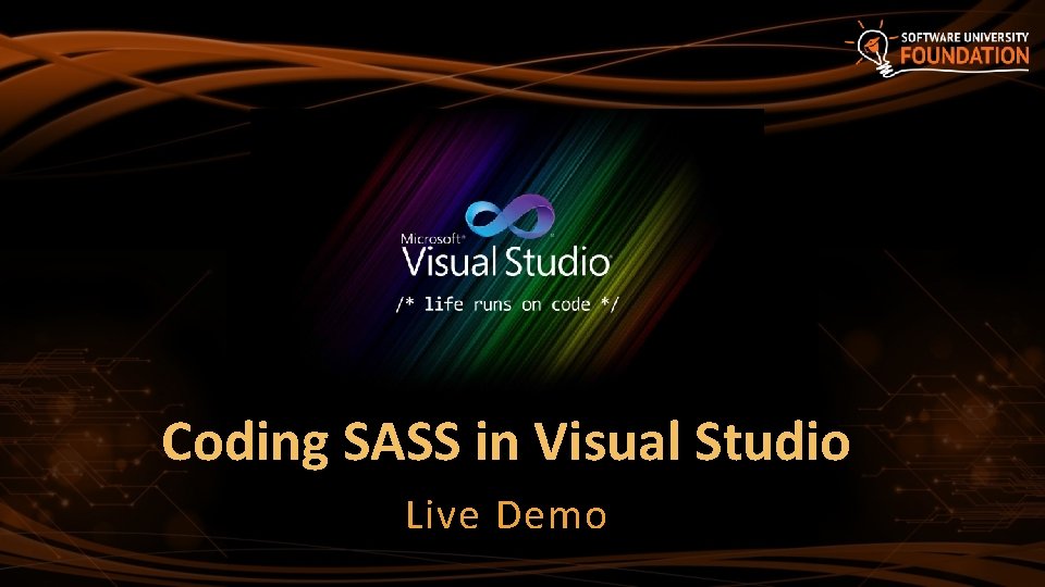 Coding SASS in Visual Studio Live Demo 