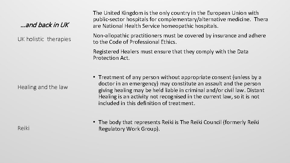 …and back in UK The United Kingdom is the only country in the European