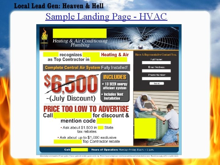 Sample Landing Page - HVAC 