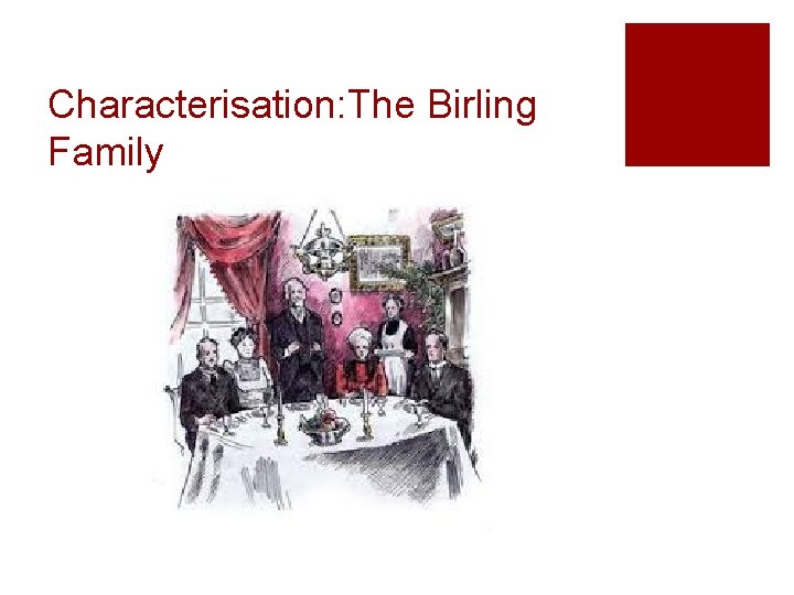 Characterisation: The Birling Family 