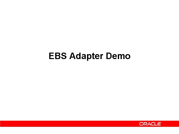 EBS Adapter Demo 