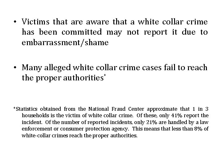 Lecture 1 The Discovery Of White Collar Crime