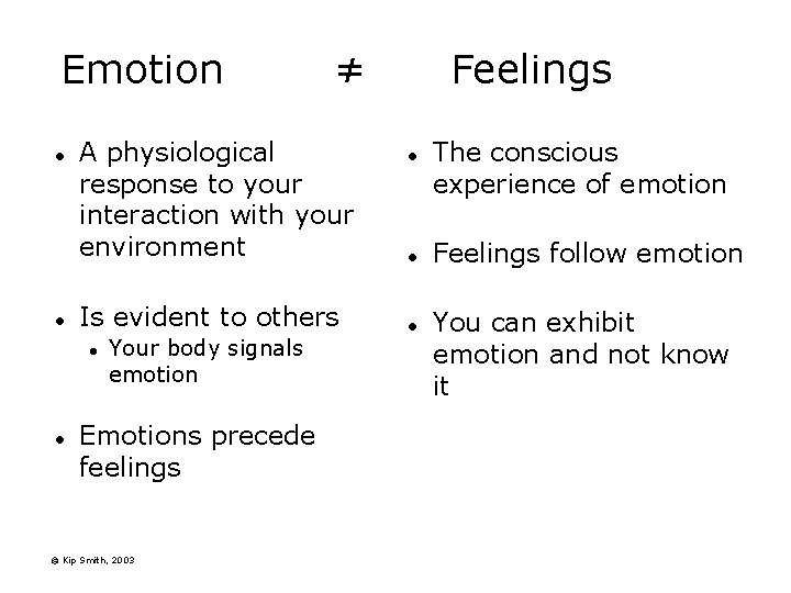 Emotion l l A physiological response to your interaction with your environment Is evident Emotion l l A physiological response to your interaction with your environment Is evident