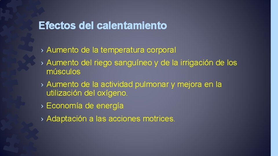 Efectos del calentamiento › Aumento de la temperatura corporal › Aumento del riego sanguíneo
