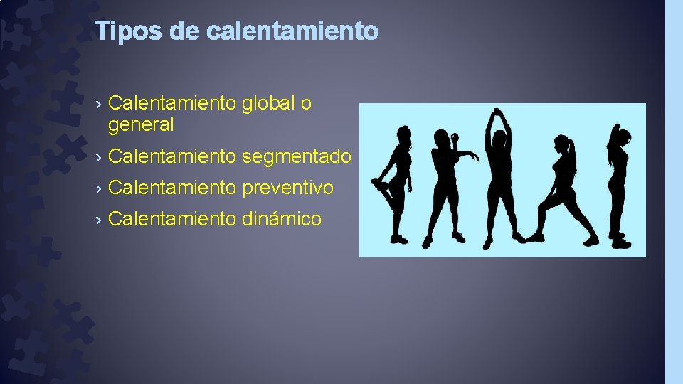 Tipos de calentamiento › Calentamiento global o general › Calentamiento segmentado › Calentamiento preventivo