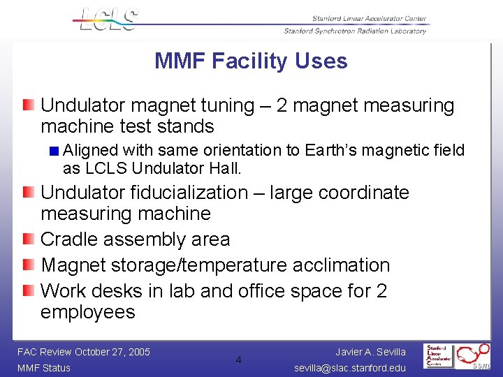 MMF Facility Uses Undulator magnet tuning – 2 magnet measuring machine test stands Aligned