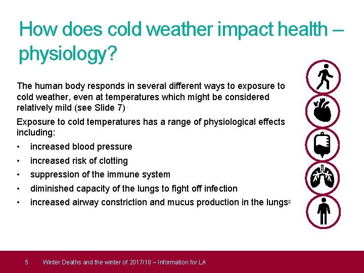 How does cold weather impact health – physiology? The human body responds in several
