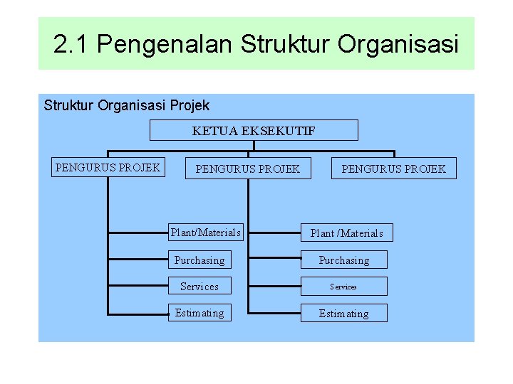 2 1 Pengenalan Struktur Organisasi Rajah Variasi Organisasi