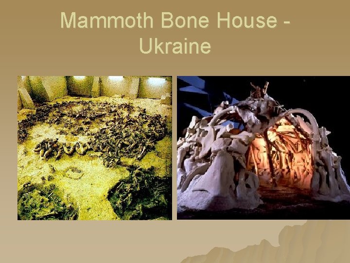 Mammoth Bone House Ukraine Mammoth Bone House Ukraine