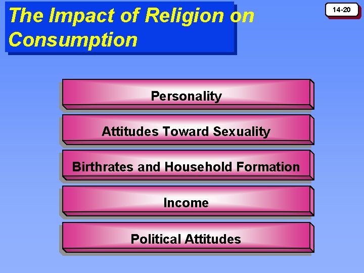 The Impact of Religion on Consumption Personality Attitudes Toward Sexuality Birthrates and Household Formation