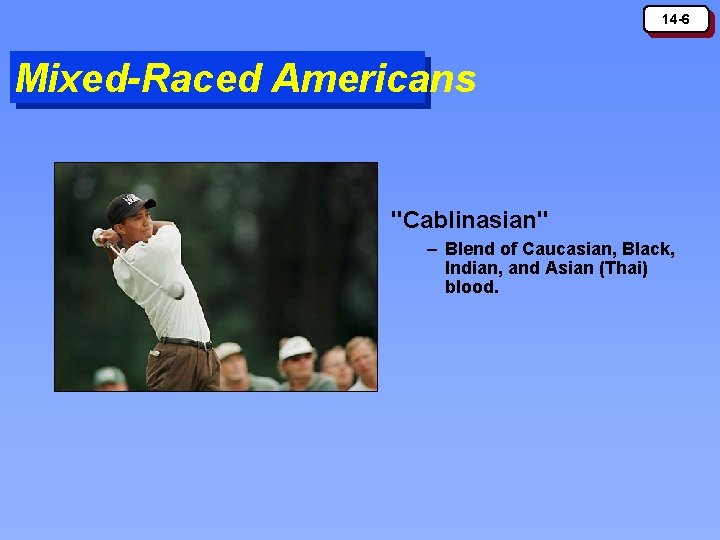 14 -6 Mixed-Raced Americans "Cablinasian" – Blend of Caucasian, Black, Indian, and Asian (Thai)