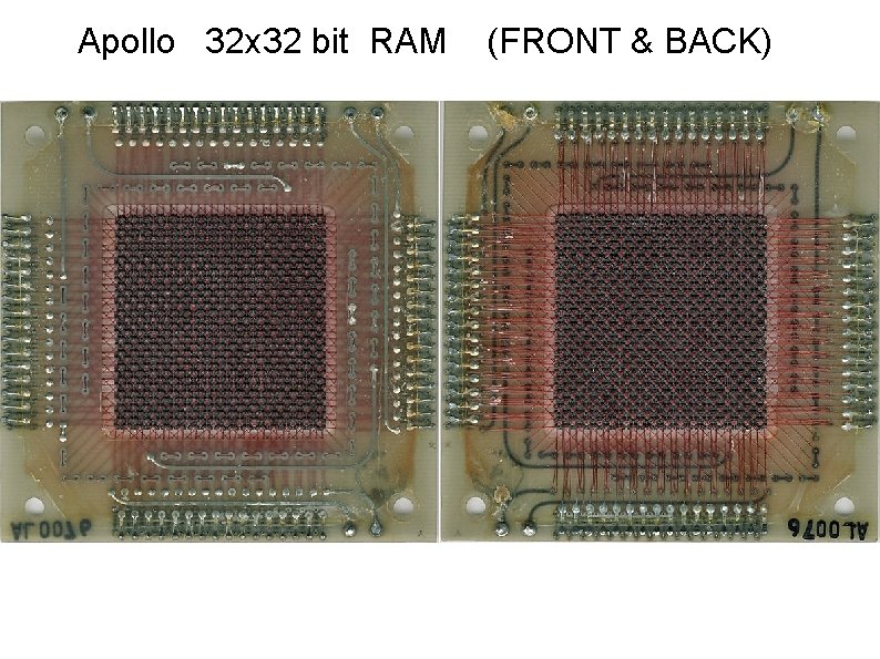 Apollo 32 x 32 bit RAM (FRONT & BACK) 