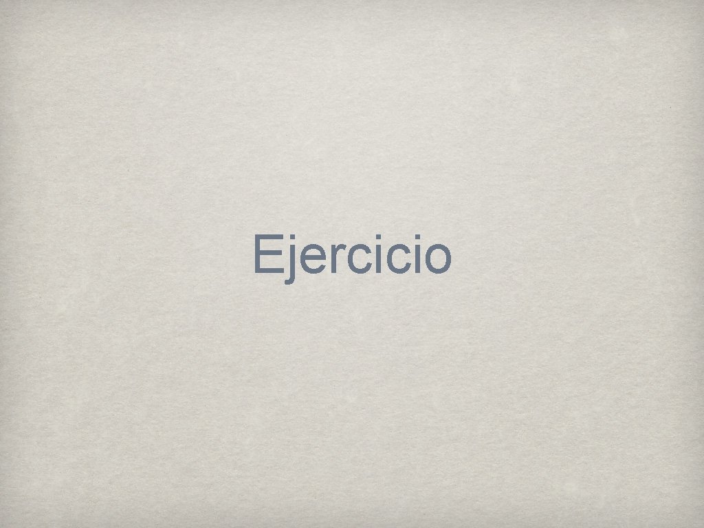 Ejercicio 