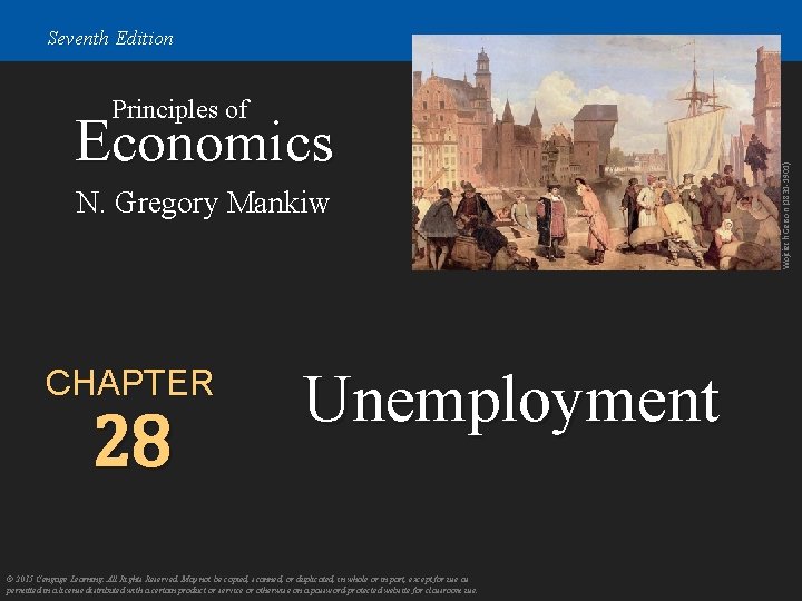 Seventh Edition Economics N. Gregory Mankiw CHAPTER 28 Unemployment © 2015 Cengage Learning. All