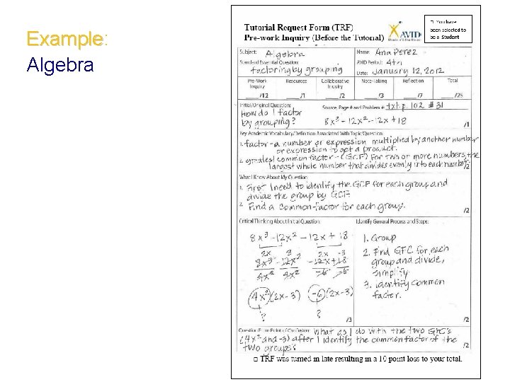 Example: Example Algebra 