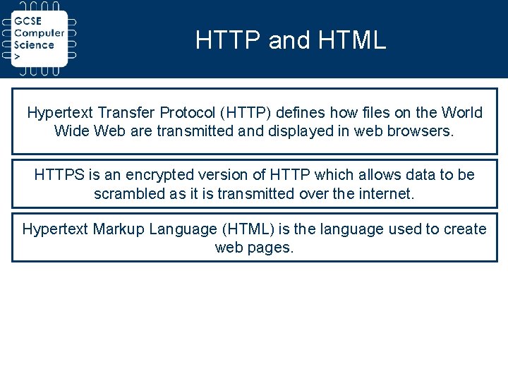 HTTP and HTML Hypertext Transfer Protocol (HTTP) defines how files on the World Wide HTTP and HTML Hypertext Transfer Protocol (HTTP) defines how files on the World Wide
