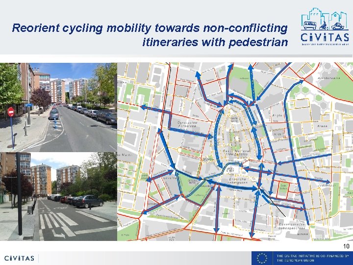 Reorient cycling mobility towards non-conflicting itineraries with pedestrian 10 Reorient cycling mobility towards non-conflicting itineraries with pedestrian 10