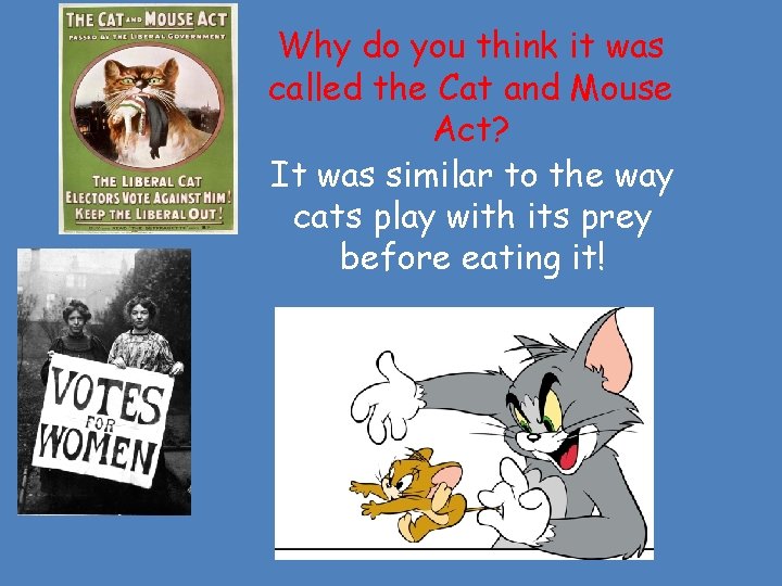 Why do you think it was called the Cat and Mouse Act? It was