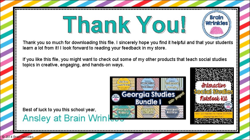 Thank You! Thank you so much for downloading this file. I sincerely hope you