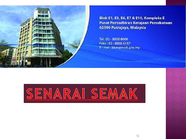 SENARAI SEMAK 12 