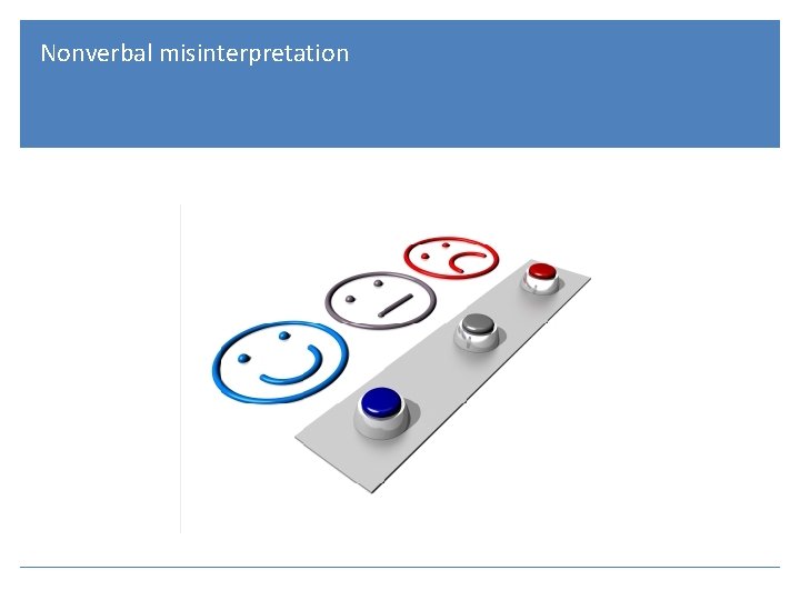 Nonverbal misinterpretation 