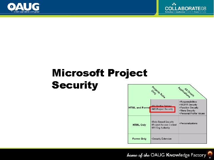 Microsoft Project Security 