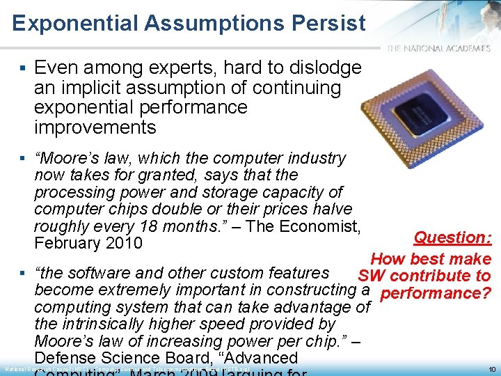 Exponential Assumptions Persist § Even among experts, hard to dislodge an implicit assumption of