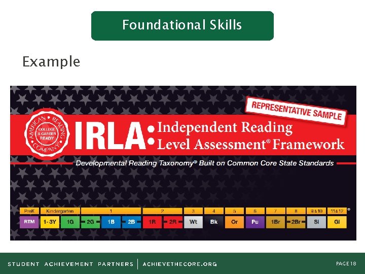 Foundational Skills Example PAGE 18 