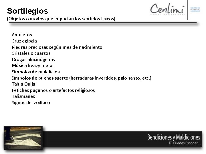 Sortilegios (Objetos o modos que impactan los sentidos físicos) Amuletos Cruz egipcia Piedras preciosas