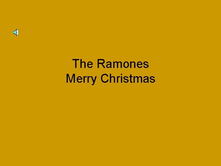 The Ramones Merry Christmas 